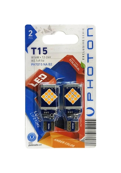 Photon T15 W16w 12-24v Turuncu Ampul, İçeriği: 2 Adet Sku: Smg8690010221988 Açık Kahverengi