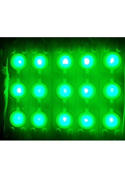 12v Yeşil 1 Watt Mercekli Modül Led 100 Adet Canlı Ve Odaklı Işık Yeşil