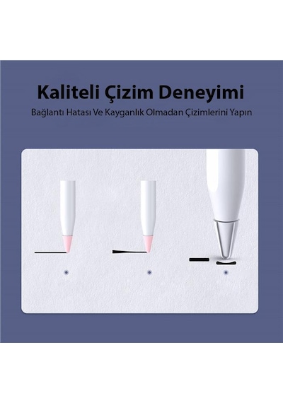 Coofbe Slikon 5 Renk 10 Adet Apple Pencil 1 Kalem Ucu 2 Pürüzsüz Yapı