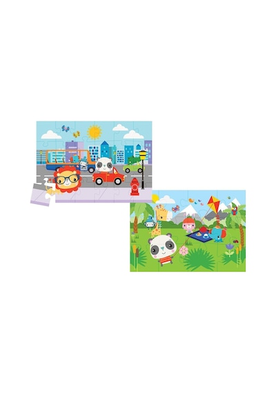 Fp 13407 Fisher Price Baby Puzzle City Fun Picnic 2In1