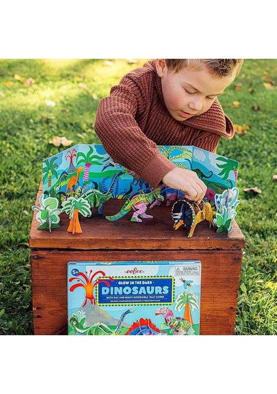 Eeboo 3d Glow İn The Dark Oyun Sahnesi - Dino
