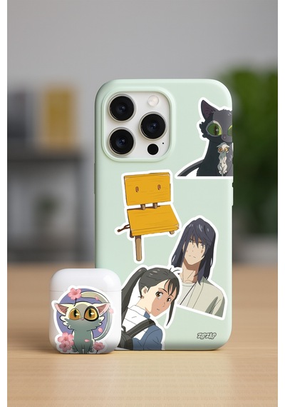 Suzume No Tojimari Anime Telefon Laptop Bullet Journal Yapışkanlı Folyo Sticker Paketi 25 Adet Çok Renkli