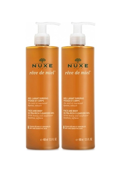 Nuxe Reve De Miel Yüz Ve Vücut Yıkama Jeli 2 X 400 Ml Ada Limonu