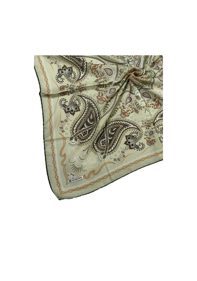 Mim Eşarp - Akmoda Soft Pamuk Eşarp - Bej 90x90 Cm