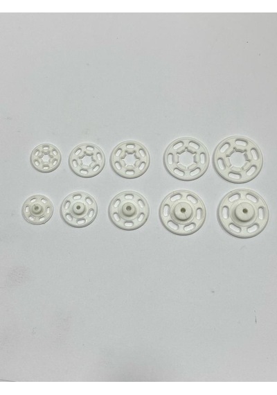 Çıtçıt / Plastik Çıtçıt / 5 Boylu / Siyah Ve Beyaz/ 400 Adet