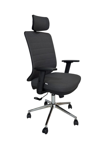 Kaya Ofis Onix Pro Müdür Koltuğu Kumaş Sırtlı Premium Yönetici Koltuğu Gri