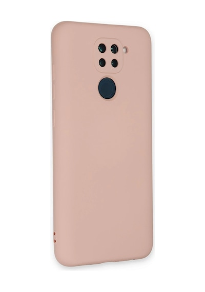 Zengemtx Newface Xiaomi Redmi Note 9 Kılıf Nano İçi Kadife Silikon - Pudra