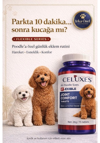 Flexible Premium Eklem Desteği Köpek Tablet 75 Adet - Poodle