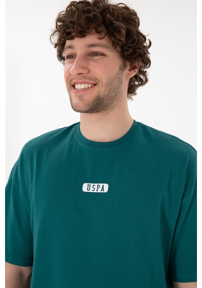 U.S. Polo Assn. Erkek Oversize Fit Bisiklet Yaka Koyu Yeşil Tişört 50305923-VR101 U.S. Polo Assn. Erkek Oversize Fit Bisiklet Yaka Koyu Yeşil Tişört 50305923-VR101