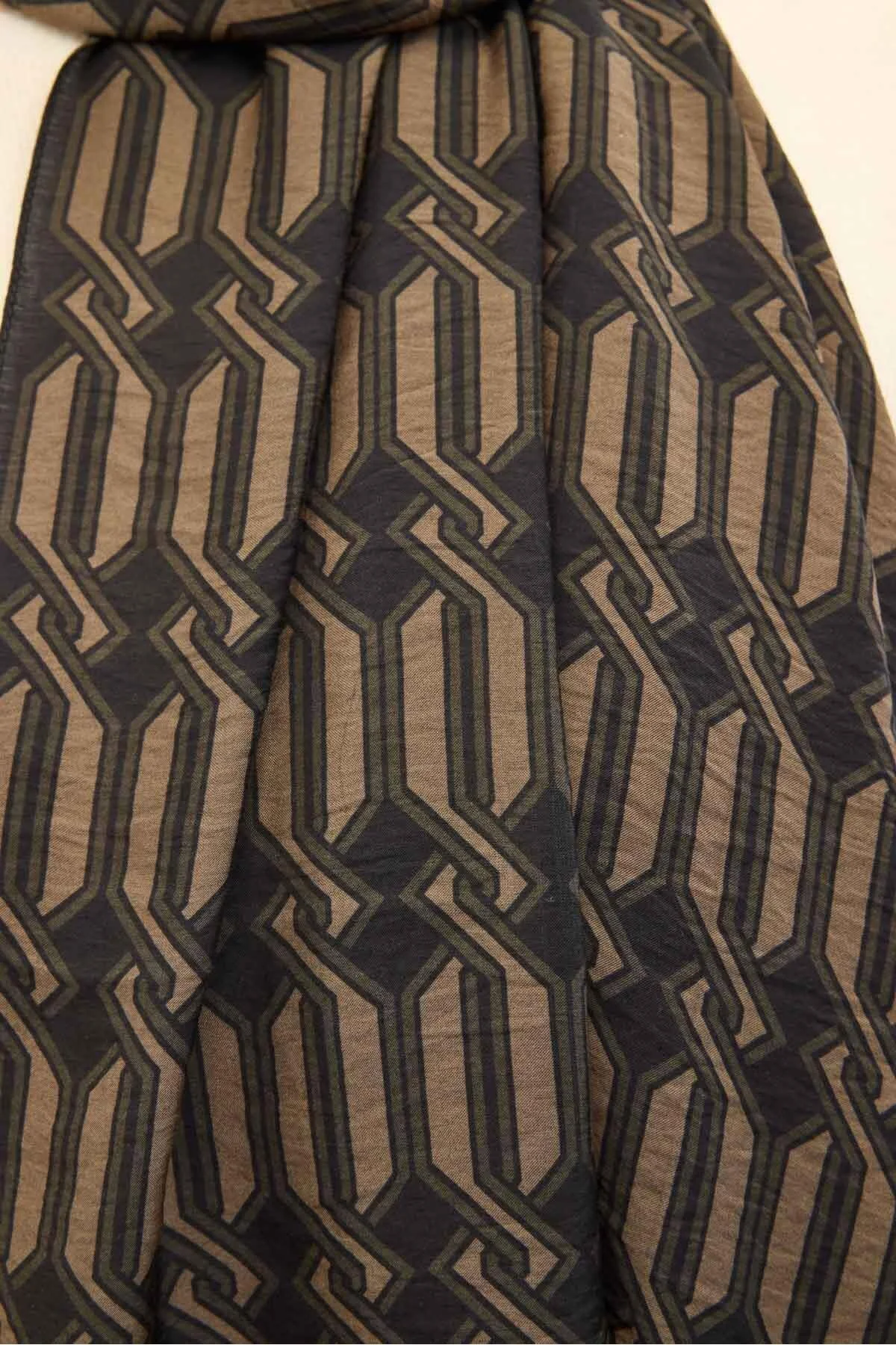 Silk Home Mayda Şal 81022-15 Koyu Kahverengi