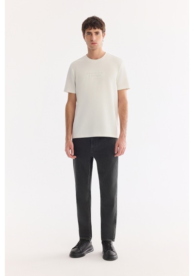 Avva Erkek Haki Eskitme Yıkamalı Pamuklu Elastan Madrid Comfort Slim Fit Jean Pantolon A61y3520
