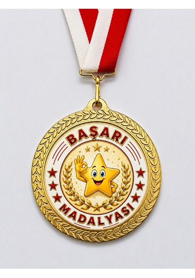 Başarı Madalyası - Dijital Baskılı 1. Kalite Madalya Altın