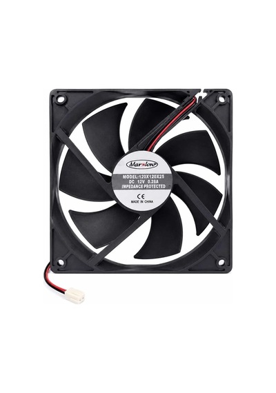 12cm 12volt 25mm 120x120x25mm Dc 2p Fan 12v 2 Uçlu 0.28a