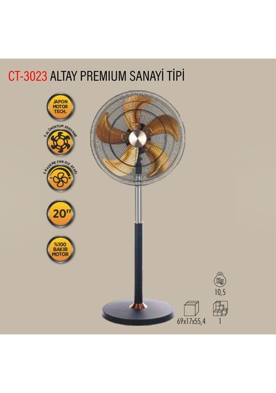 Cata Altay Sanayi Tipi Ayaklı Vantilatör
