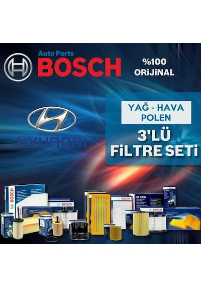 Hyundai I30 1.6 Crdı Bosch  Filtre Bakım Seti 2012-2016 (495301628)