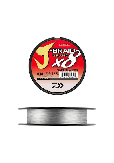 Daiwa Jb Grand 8b 135m Grey İp Misina 0.10 MM