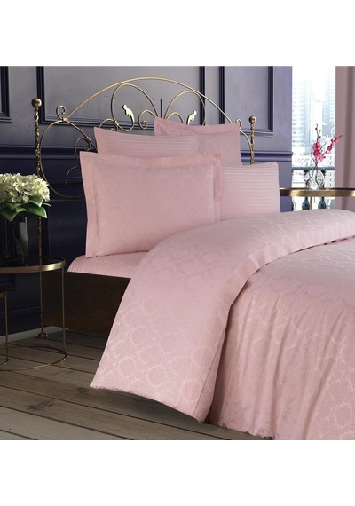 Monaco Bambu Jakar Kumaş Pudra Ikili Oksford 60x80 Cm Yastık Kılıfı-1322 Çok Renkli