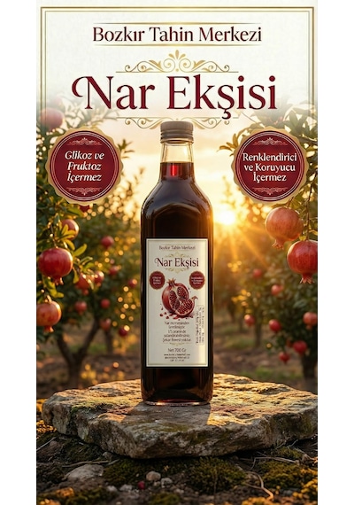 Bozkır Tahin Merkezi Saf Doğal Nar Ekşisi 700 G