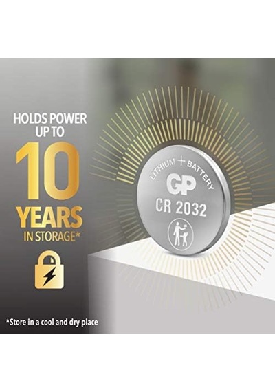 Gp Batteries Cr2032, 5&apos Li Kart, Lityum Düğme Pil, 3 Volt