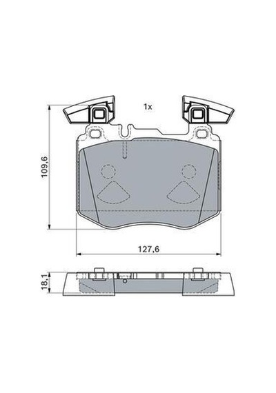 Bosch 0986460102 Fren Balatası Ön Mercedes Glc Class C253 X253 15 A0004208503