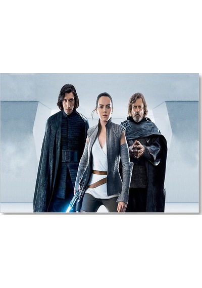 Cakasepetim Star Wars The Last Jedi Rey Ridley Kylo Ahşap Mdf Tablo