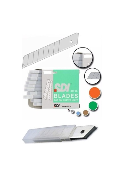 Artlantis Maket Bıçağı Yedeği Geniş 1 Tüp 10 Lu 18 Mm Sdı Falçata Bıçağı Yedek Ağızları Koli Karton Kesic