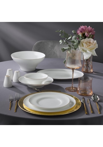 Jumbo Laurel Gold 55 Parça 12 Kişilik Yemek Takımı Gold