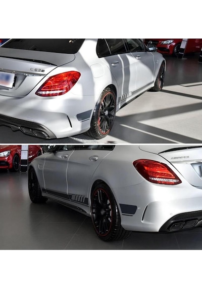 Mercedes W205 C63 Amg Yan Etek Şerit Sticker
