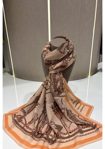 Cardion Lunira Silk Yün İpek Şal Çok Renkli