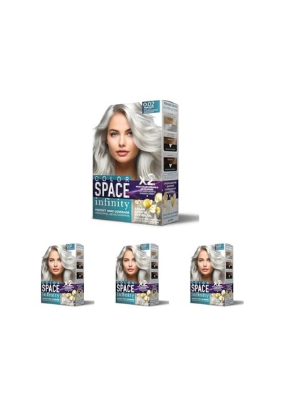 Space Infınıty Set Saç Boyası Silver 4 Paketi