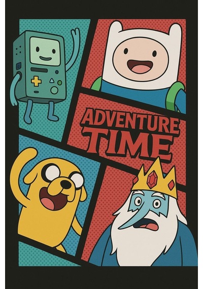 Adventure Time Finn Jake Bmo Buz Kralı Ütü İle Yapıştırılan Dtf Transfer Baskı