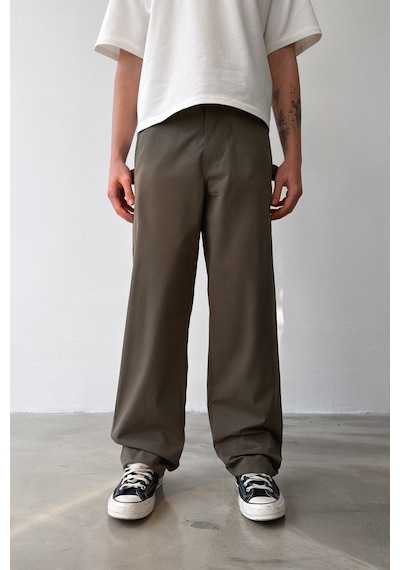 Flaw Casual Regular Fit Paraşüt Kumaş Pantolon-29637 Haki