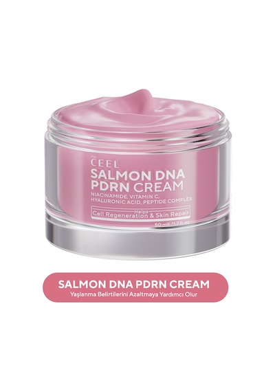 The Ceel Somon DNA PDRN Onarıcı & Yenileyici Yüz Kremi – Seramid & Peptit Kompleksi 50 ml