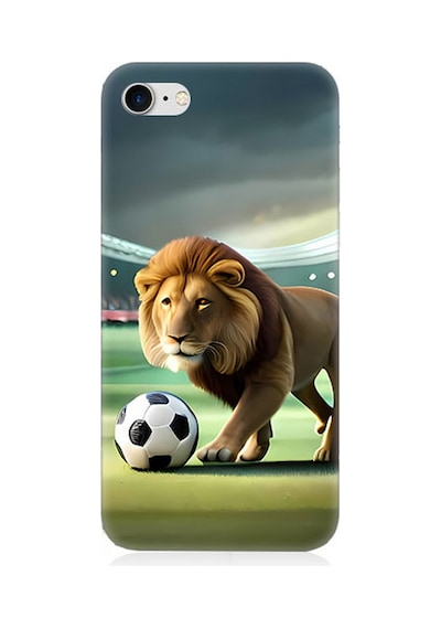 Apple Uyumlu iPhone 7 Silikon Kılıf Gol Atan Aslan