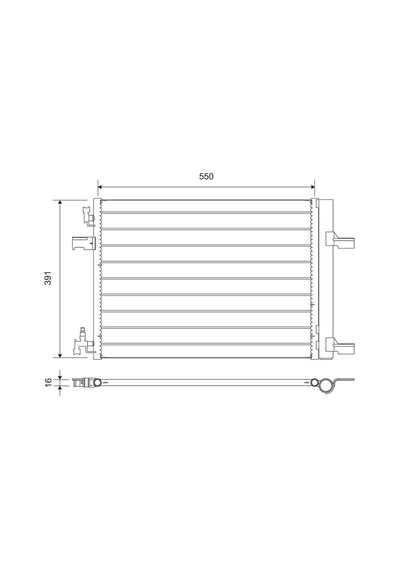 Valeo 812660 Klima Kondenseri Radyatörü Astra J-zafıra C-cruze 1.3-1.4-1.6-1.7-1.8 39140127-13377762-39074866-1850219 -