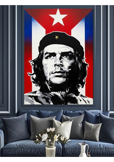 Ahşap Tablo Che Guevara Portre Çizimi