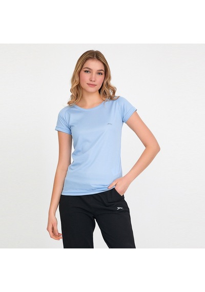 Slazenger RELAX IN Kadın Slim Fit Açık Mavi Tişört