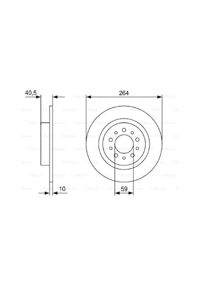 Fiat Egea 1.3mj 2015-2023 Bosch Arka Disk 2 Adet