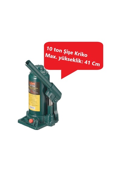 Ugr 10 Ton Şişe Kriko - Araba - Tekne - Kamyon - Minibüs - Makine Yük Kaldırma