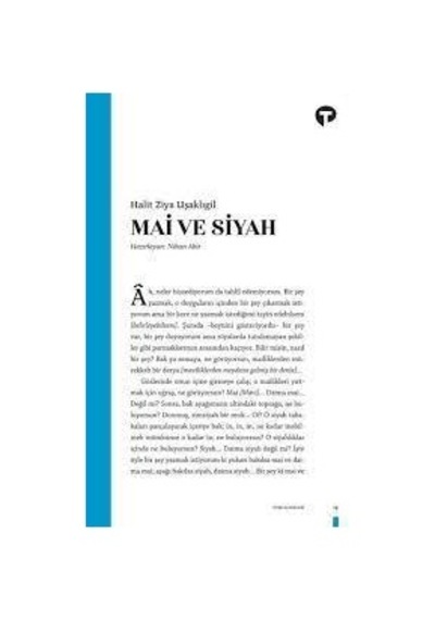 Mai ve Siyah - Halit Ziya Uşaklıgil - Turkuvaz
