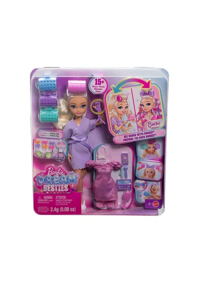 Ayrex Barbie Dream Besties Barbıe İle Hazırlan Şekillendirilmiş Saçlı Barbie 'malibu' Bebek, Sürpriz Saç Aksesuar