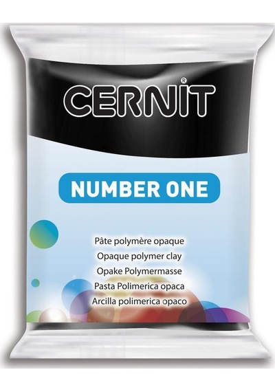 Cernit Polimer Kil Seramik Hamuru Number One 56gr 100 Noir Black