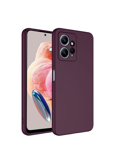 Xiaomi Redmi Note 12 4g Kılıf Zore Mara Lansman Kapak Koyu Mor