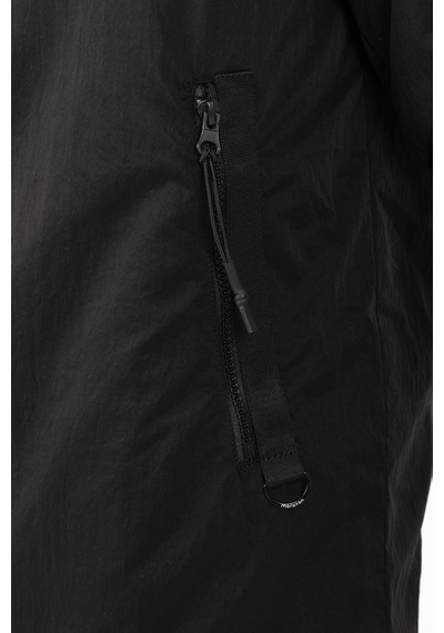 Maraton Sportswear Regular Erkek Kapşonlu Uzun Kol Basic Siyah Parka 21292 Siyah