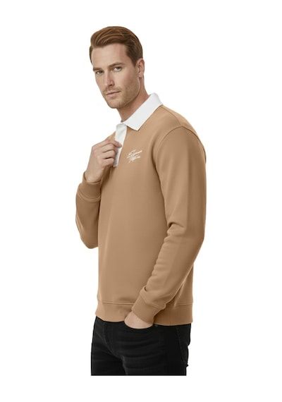 Deepsea Erkek Camel Relax Fit İçi Polarlı Polo Yaka Sweatshirt Pamuklu Kalın Sweatshirt 2600762 Camel Deepsea Erkek Camel Relax Fit İçi Polarlı Polo Yaka Sweatshirt Pamuklu Kalın Sweatshirt 2600762 Camel