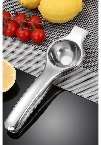 Komple 304 Paslanmaz Çelik Limon Narenciye Sıkacağı Mt126 Gümüş