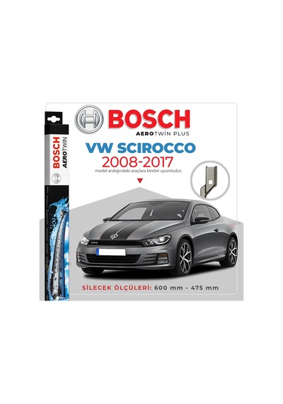 Vw Scirocco Muz Silecek Takımı 2008-2017 Bosch Aerotwin