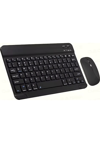 Schitec Kablosuz Klavye Ve Mouse Set Type-c Şarjlı Bluetooth 2.4g Bağlantlılı Siyah Diğer