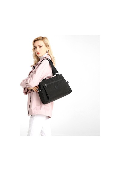 Krinkıl Kumaş Kadın Çantası Smart Bags 1125 Siyah
