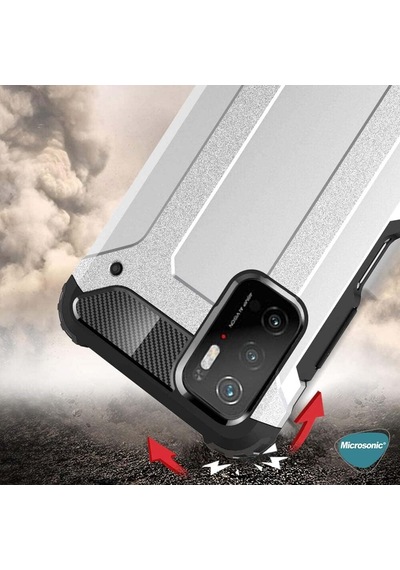 Xiaomi Redmi Note 11 Se İçin Kılıf Rugged Armor Siyah Redmi Note 11 Se İle Uyumlu Kılıf - Siyah